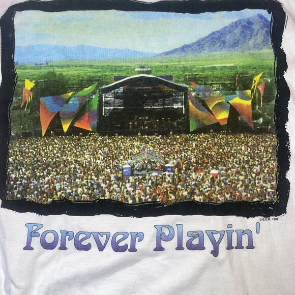 Vintage 1998 Grateful Dead L Forever Playing Tie Dye Short Sleeve Shirt - Picture 4 of 6